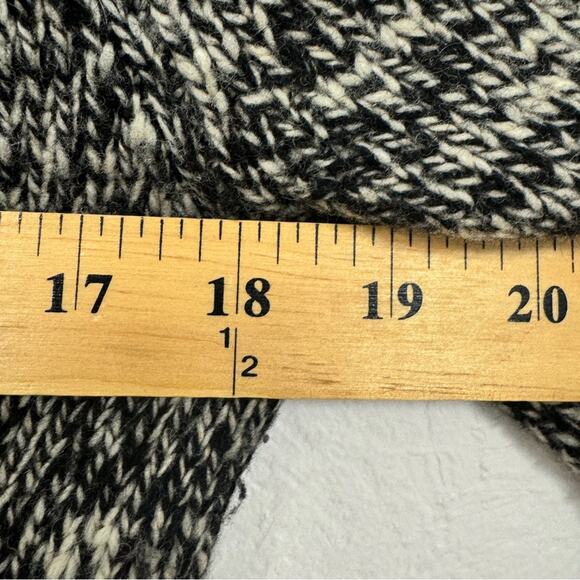 J Crew Vintage Black Marled Wool Cardigan Sweater Mens S Preppy Cozy Warm Button - Picture 8 of 10